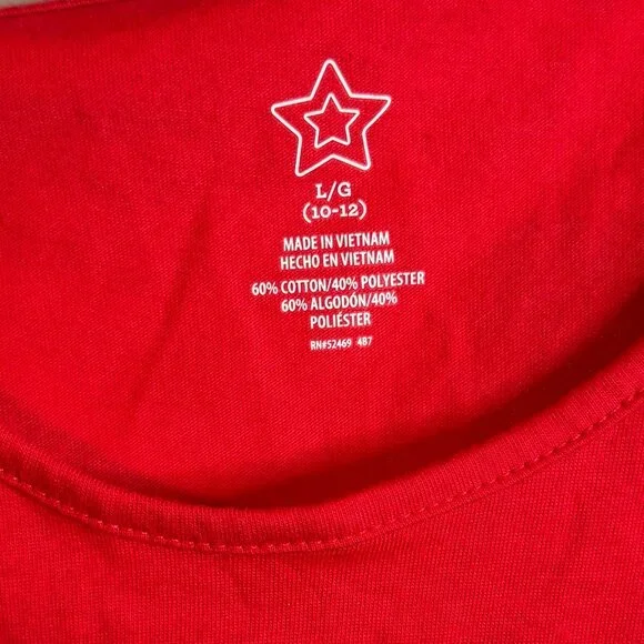 American Flag Big Girls Tank Top L‎ (10-12) - Picture 2 of 4